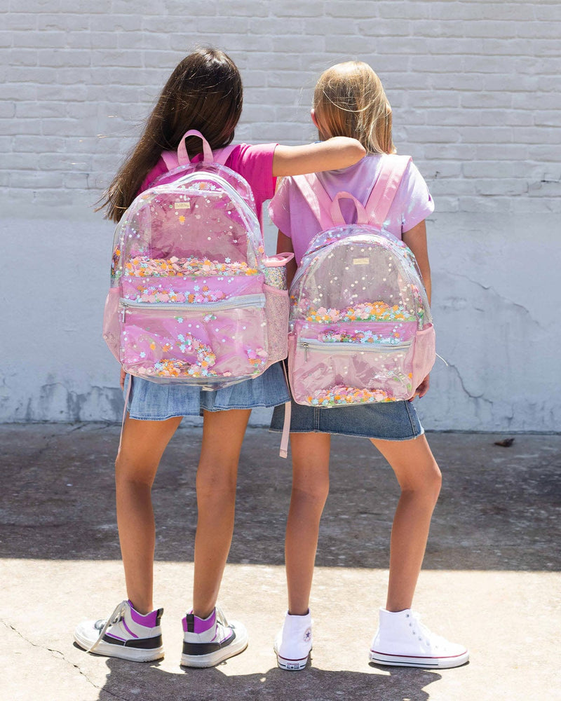 Flower Shop Confetti Clear Backpack