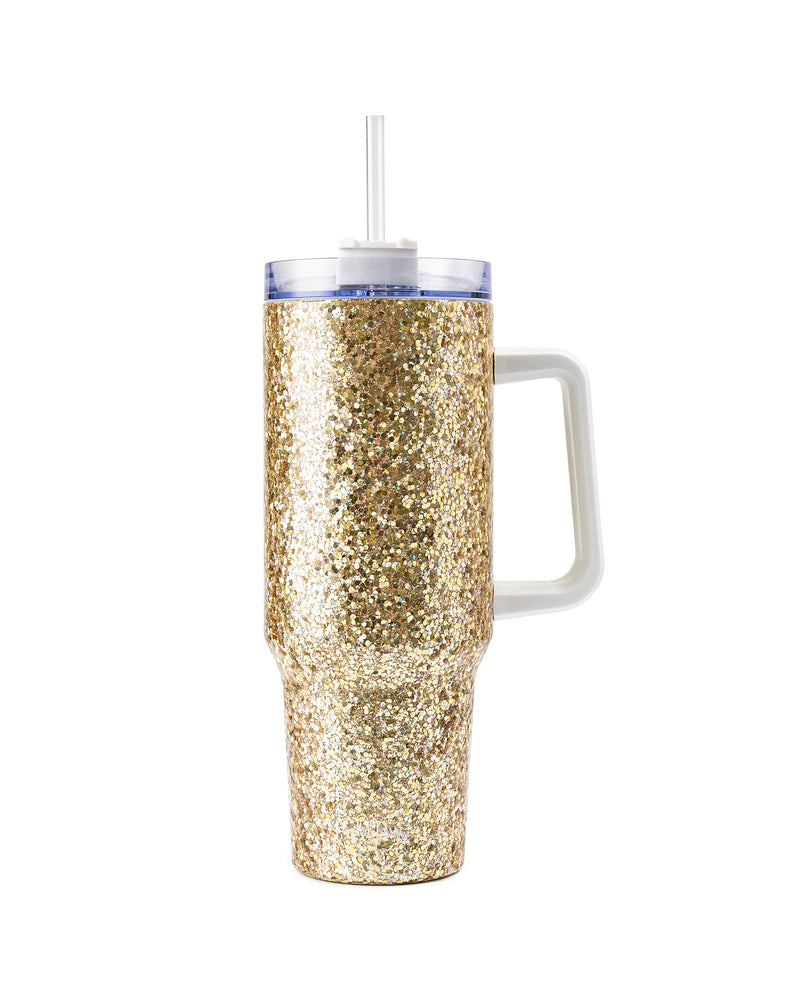 Good As Gold Glitter Stainless Sipper