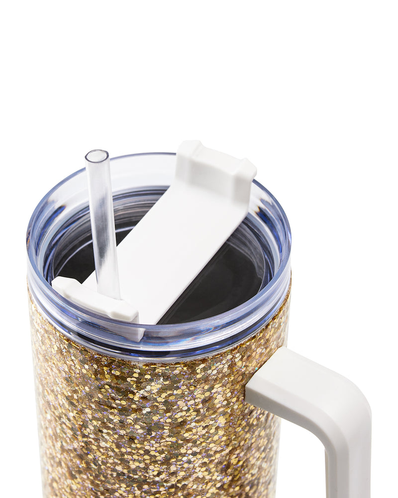 Good As Gold Glitter Stainless Sipper