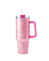 Pink Party Glitter Stainless Sipper