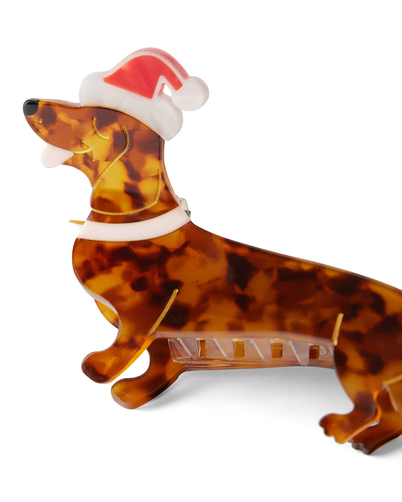 Santa Paws Hair Claw Clip