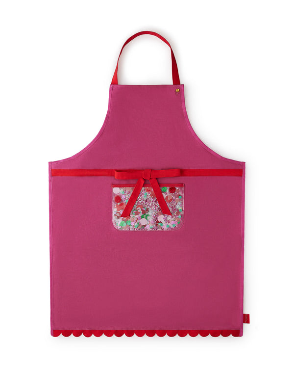 Holiday Spirit Pink Confetti Apron