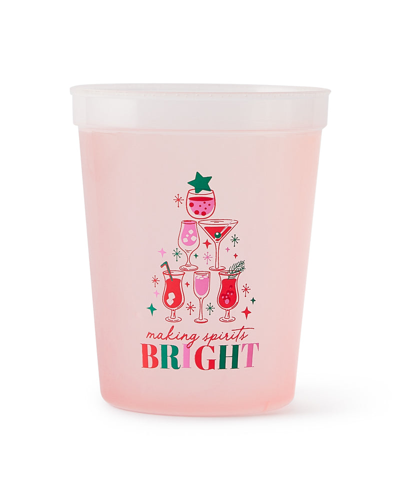 Making Spirits Bright Color Changing Cup Stack