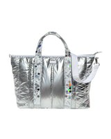 MORE METALLIC PUFFER CONFETTI TRAVEL BAG