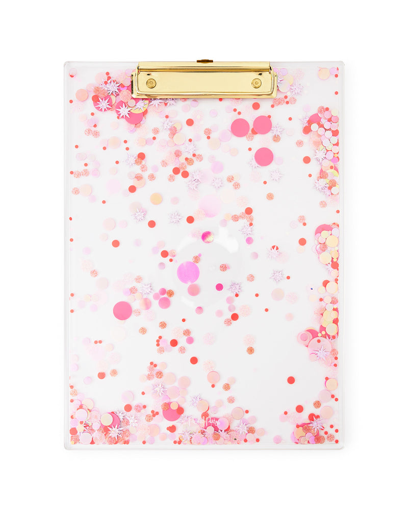 SWEET TART CONFETTI ACRYLIC CLIPBOARD