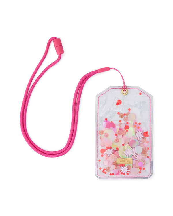 Sweet Tart Confetti ID or Badge Holder with Lanyard