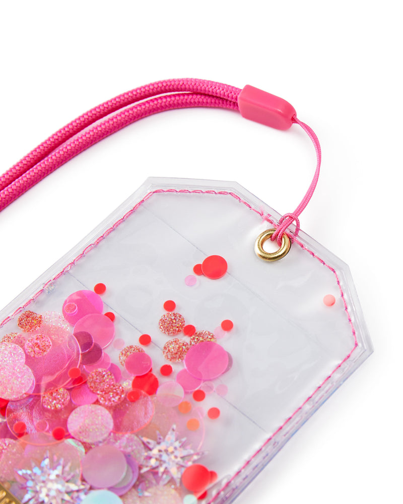 Sweet Tart Confetti ID or Badge Holder with Lanyard