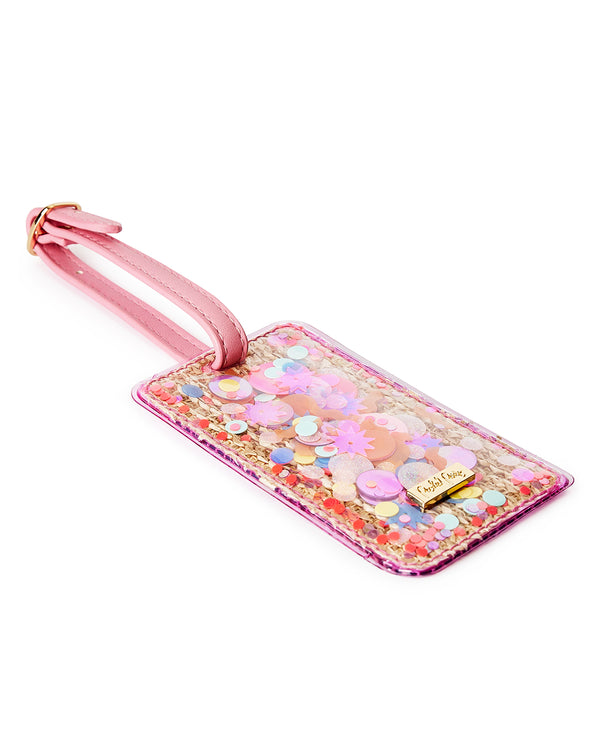 Bring On The Fun Woven Confetti Luggage Tag