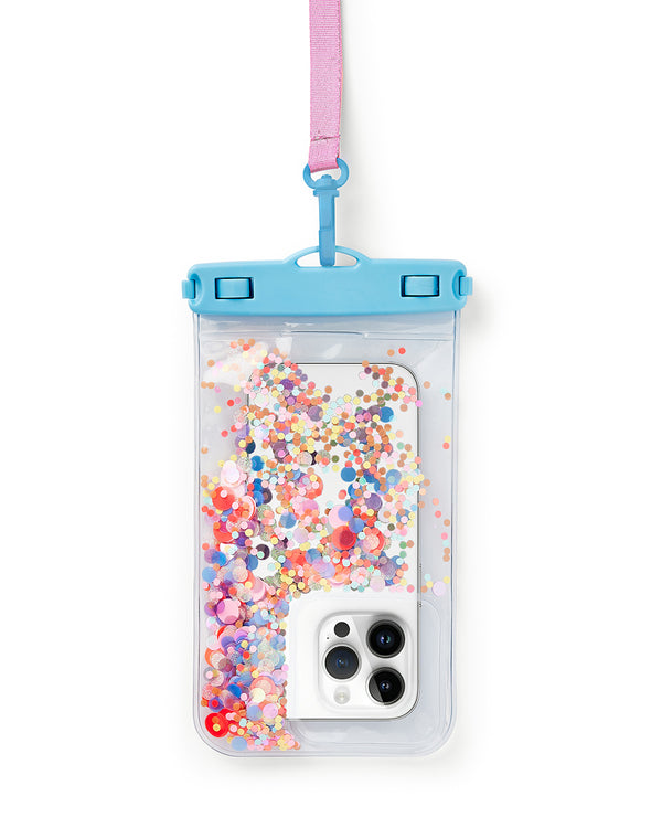 Bring On The Fun Confetti Waterproof Protective Phone Holder - 2 Pack