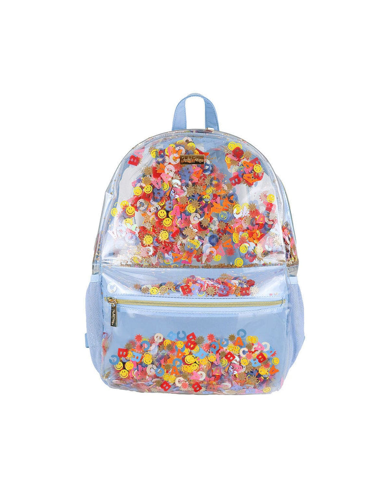 Little Letters Confetti Clear Backpack