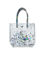 MORE METALLIC CONFETTI BUCKET BAG