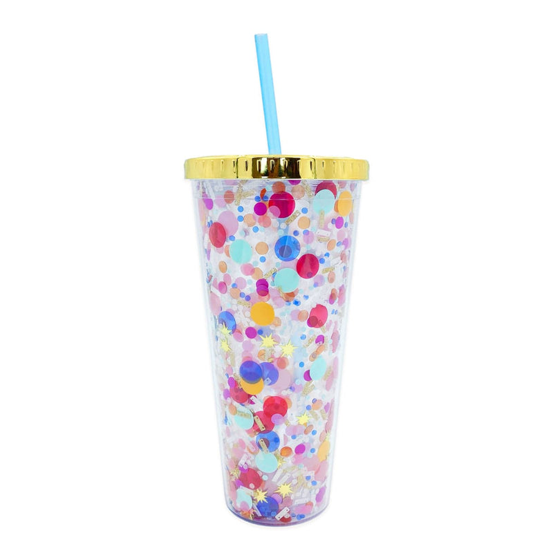 Celebrate Every Day Confetti Reusable Tumbler