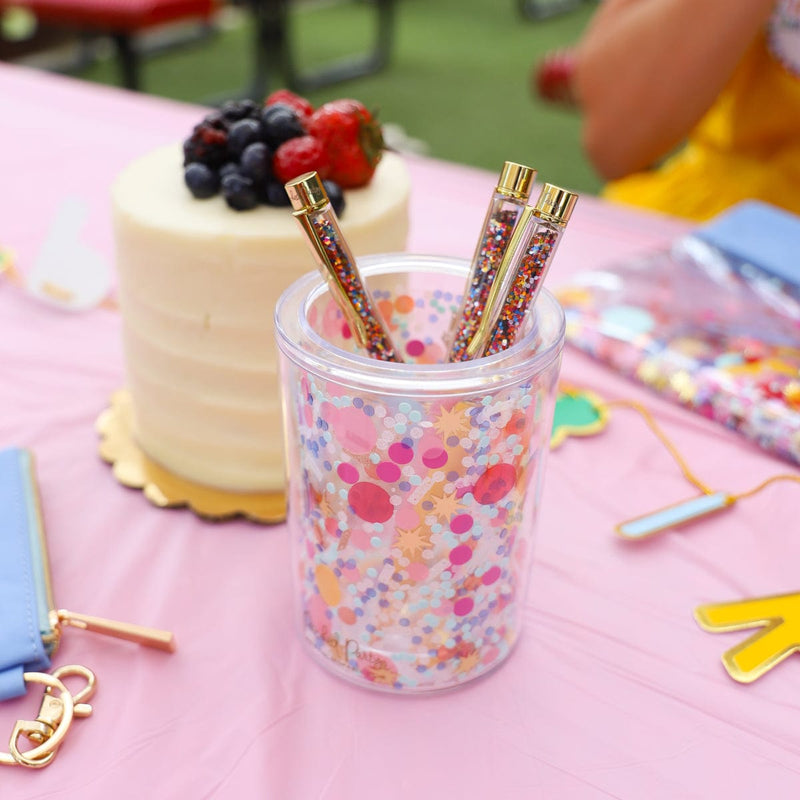 Celebrate Every Day Confetti Multipurpose Pen Cup Organizer