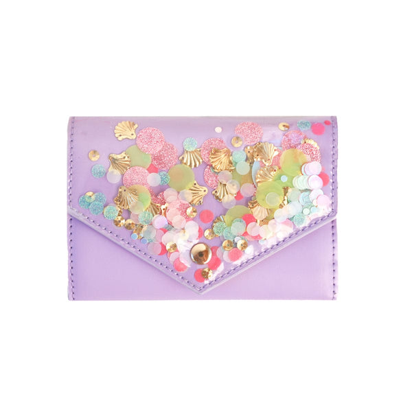Shell-ebrate Confetti Shell It Out Bifold Wallet With Coin Organizer