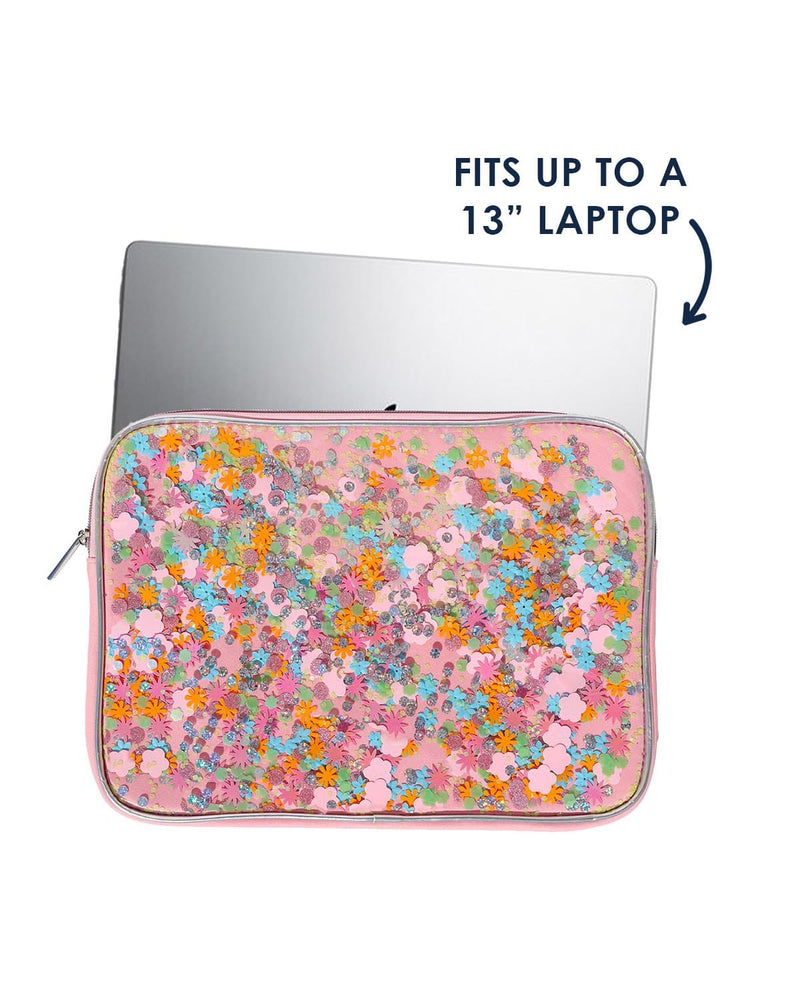 Flower Shop Confetti Laptop Sleeve and Carrying Case