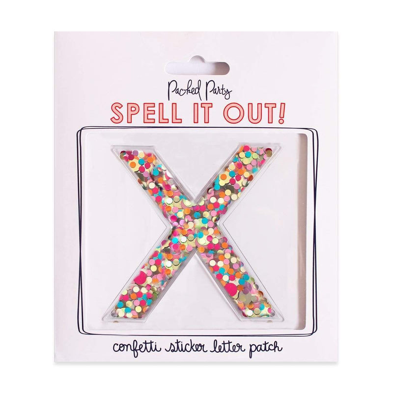 Packed Party STICK TO IT CONFETTI GREEK LETTER Accessories