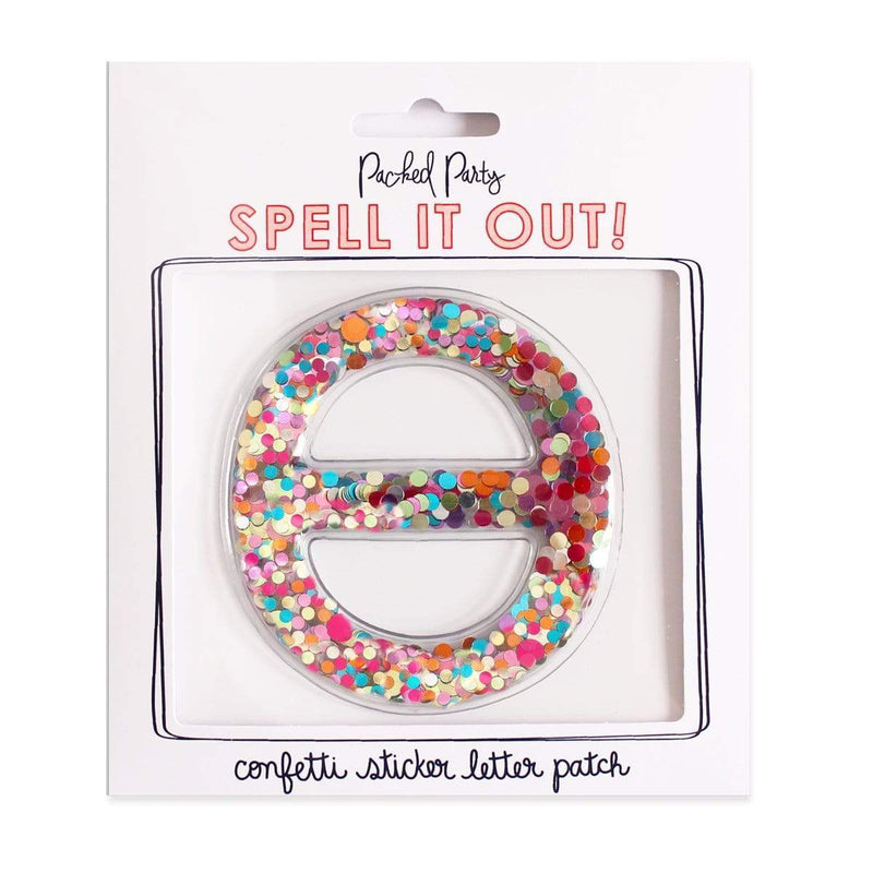 Packed Party STICK TO IT CONFETTI GREEK LETTER Accessories